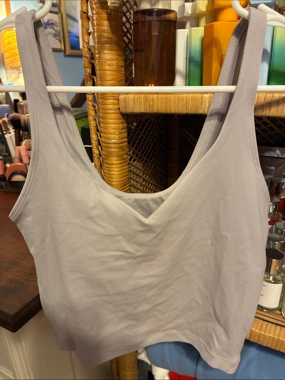 lululemon athletica Scoop Tank in Light Lavender Gray